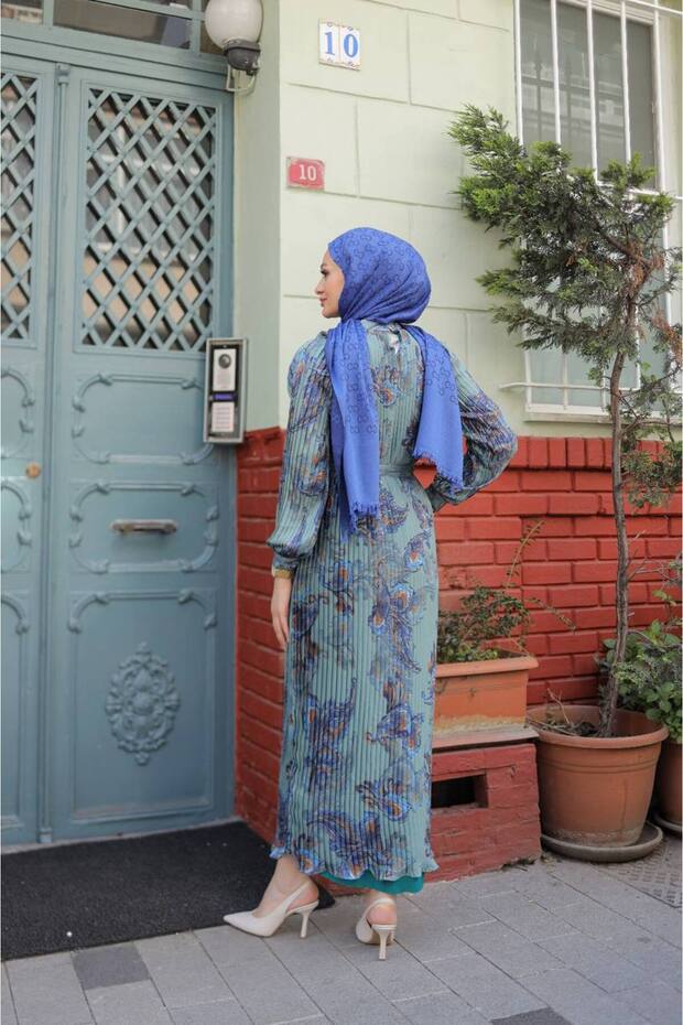 Boydan Piliseli Elbise - 4