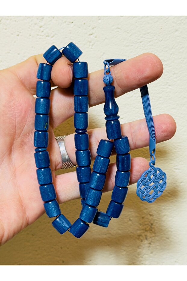 Glitter Amber Rosary