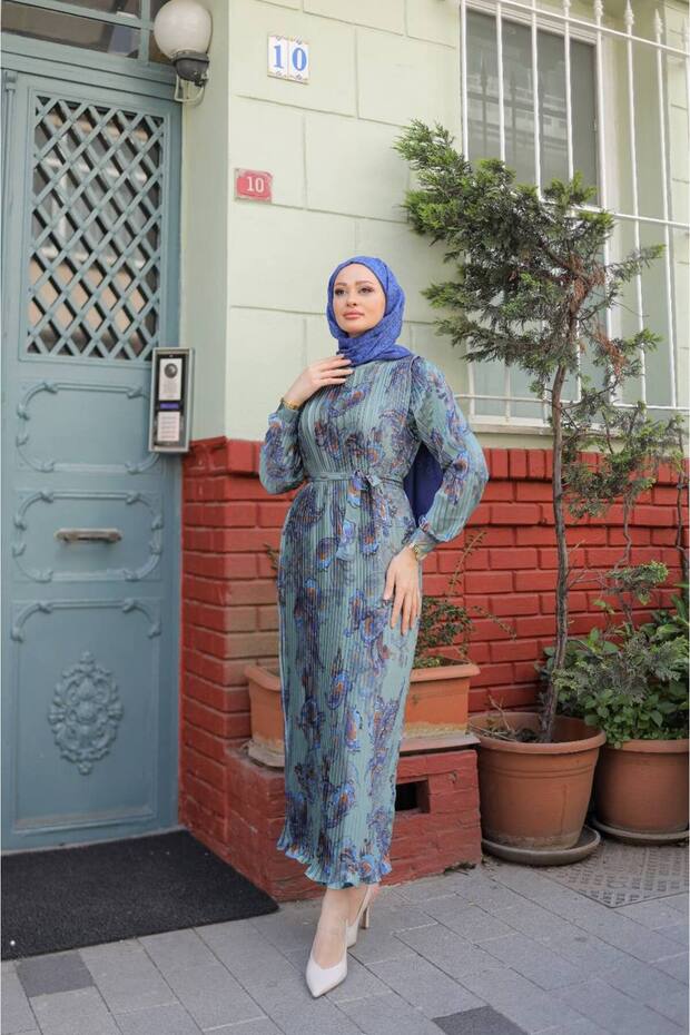 Boydan Piliseli Elbise - 1