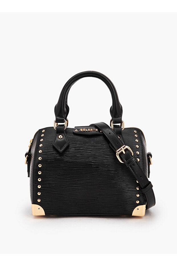 Textured Crossbody Bag with Adjustable Strap