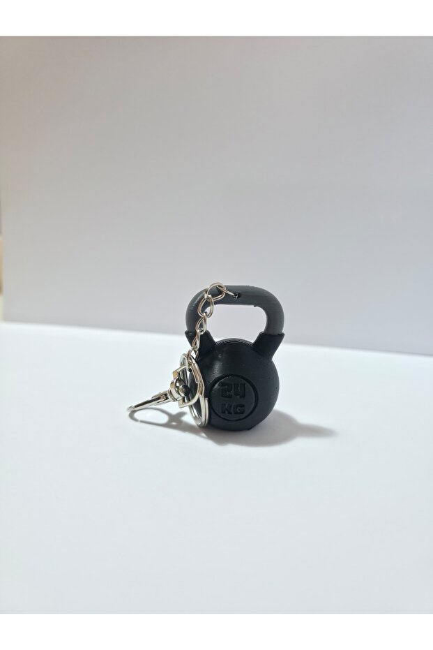 Gym Sports Kettlebell Double Keychain, Bag Charm Ornament
