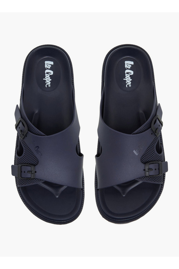 Men Buckle Detail Slides