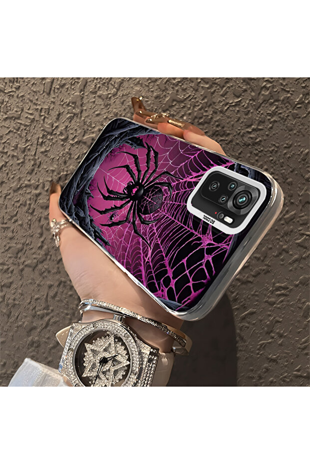 حافظة صلبة رفيعة مزودة بحماية للكاميرا بنمط الشمس، متوافقة مع Poco M5S - 3