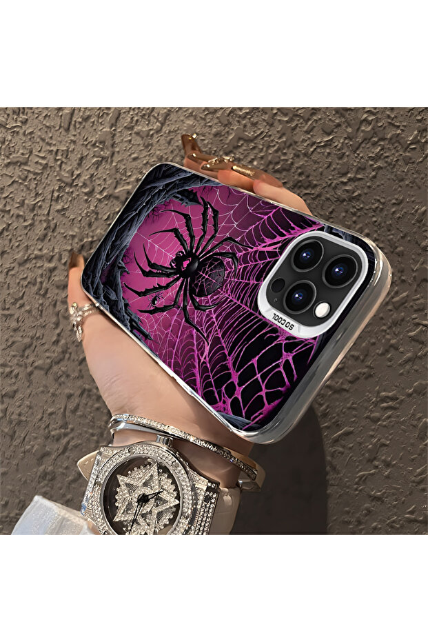 Camera Protected Slim Hard Case Sun Patterned Compatible with iPhone 14 Pro Max - 3