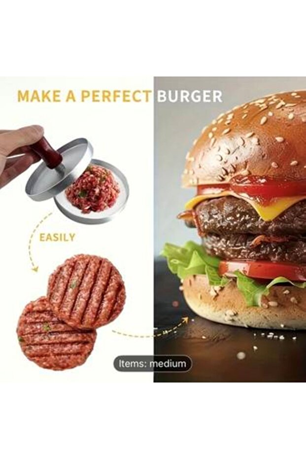 Rust-resistant aluminum burger press