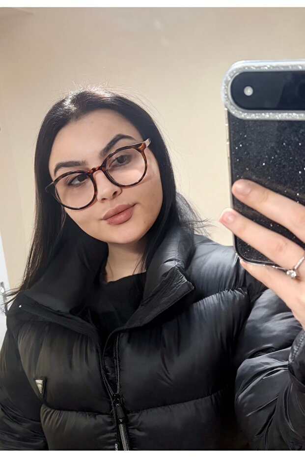 Leoparlı Şeffaf Gözlük - 2