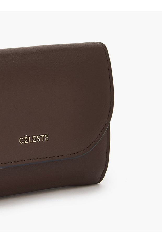 Solid Wallet with Button Closure - 3