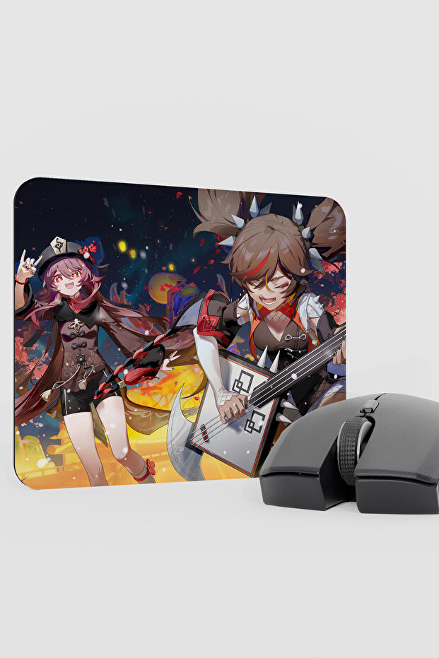 Xinyan Genshin Impact Anime Player V5 - 22X18 لوحة ماوس للألعاب