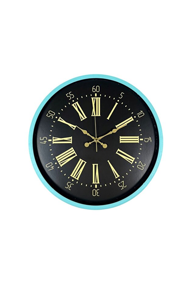 36cm Turquoise Decorative Wall Clock for Office Home Office Gift