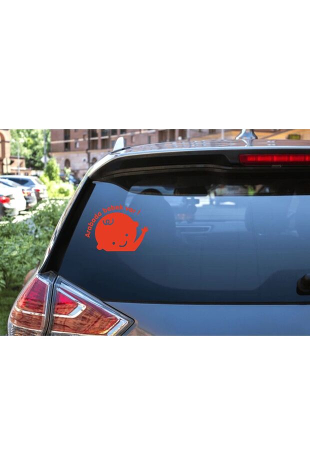 Baby in car window sticker 15x11 cm
