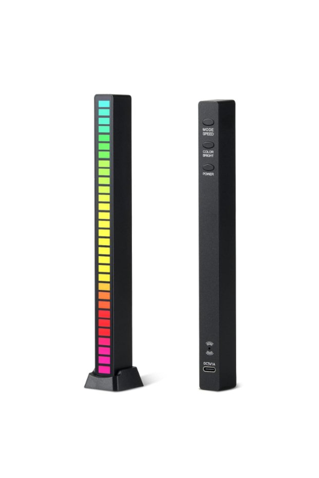 شريط إضاءة LED RGB معادل للصوت حساس للصوت، هدية مثالية للمكتب المنزلي