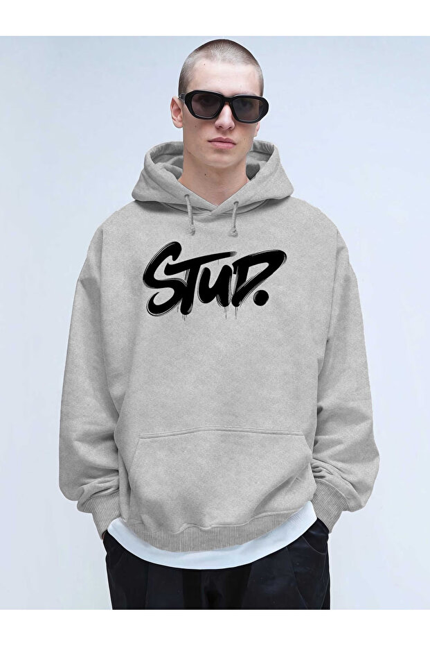 1St Quality Patterned Premium Hooded Sweatshirt