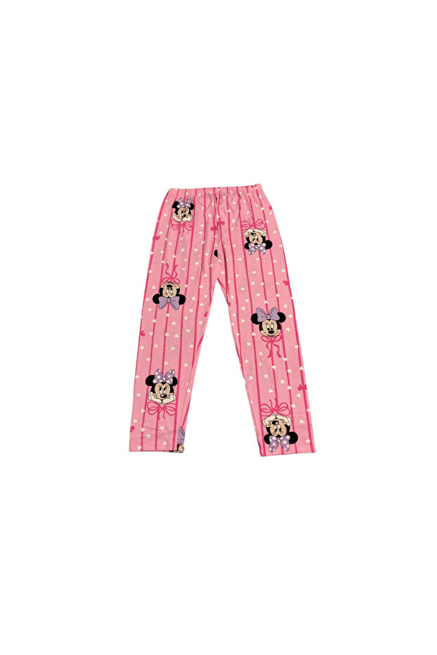 Girl's Buttoned Cotton Pajama Set - Eye Mask Included
