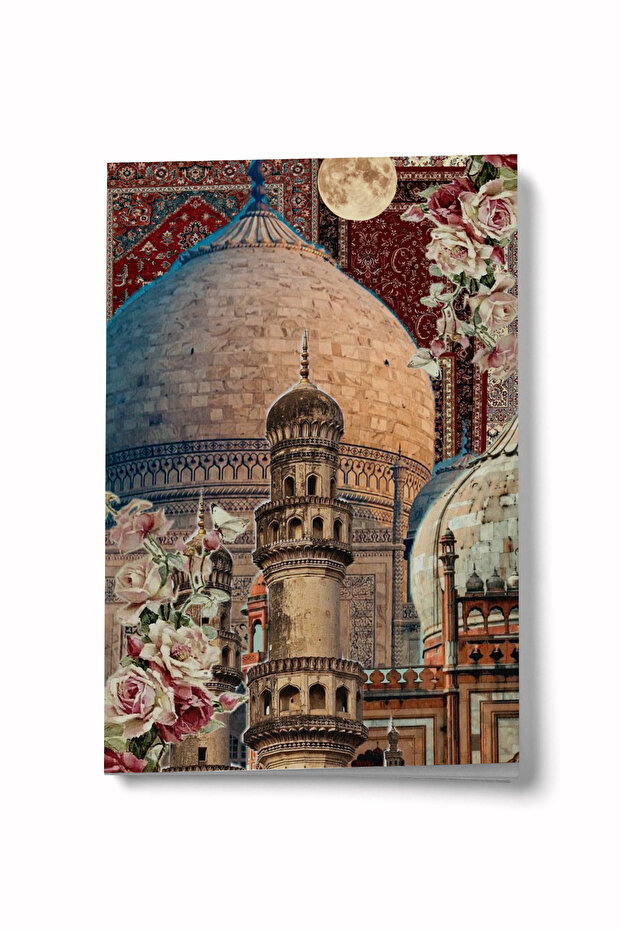 سلسلة كولاج 39 دفتر ملاحظات صغير مسطر من نوع Gönül Kubbesi A6