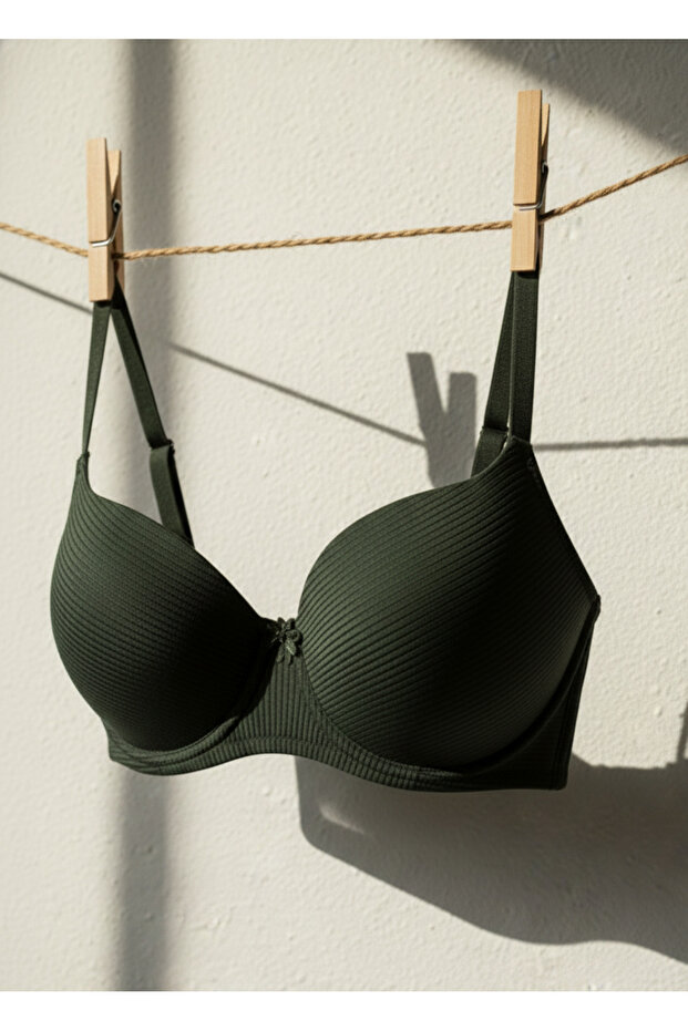 Underwire Non-Support Micro Corded Fabric Bra