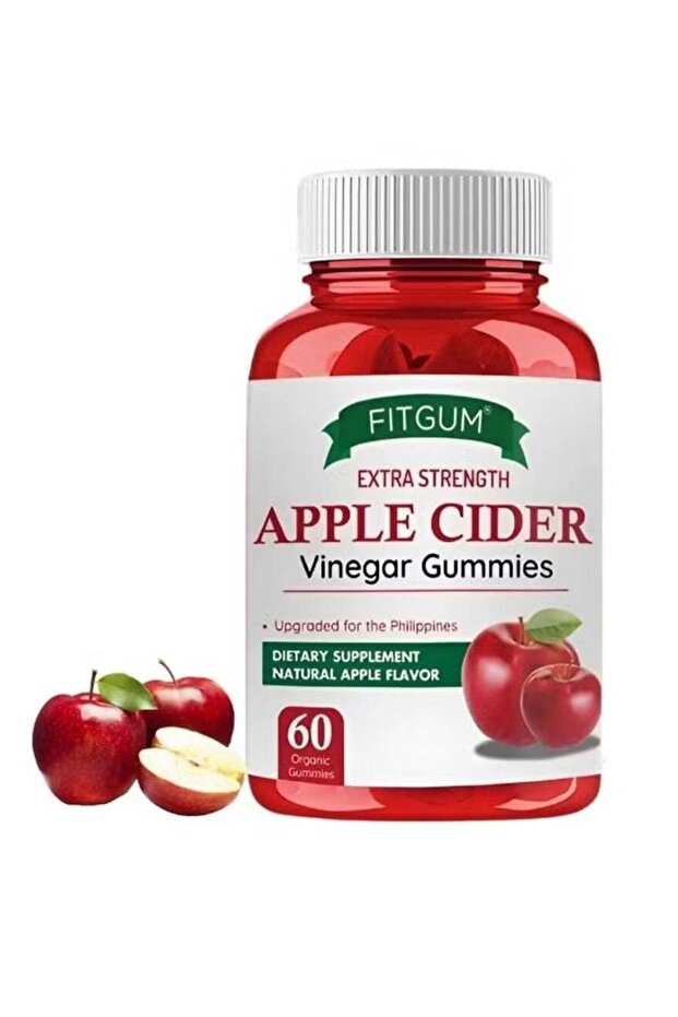FIT GUM Apple Cider Vinegar Gummies – Extra Strength Organic ACV with Beetroot & Pomegranat