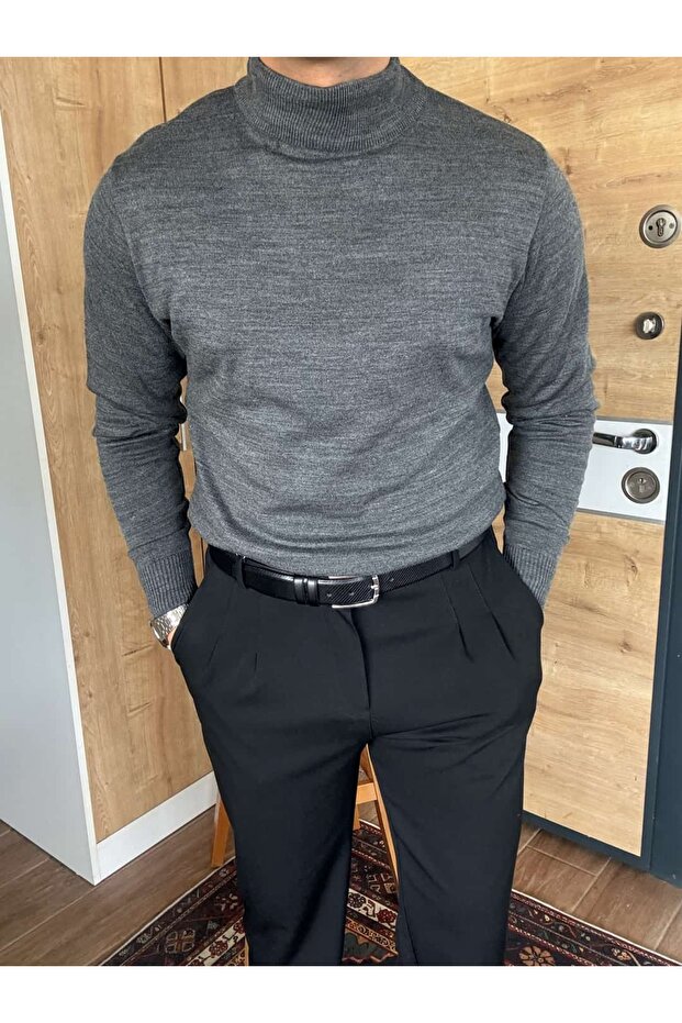 Boğazlı Kazak Regular Fit - 1