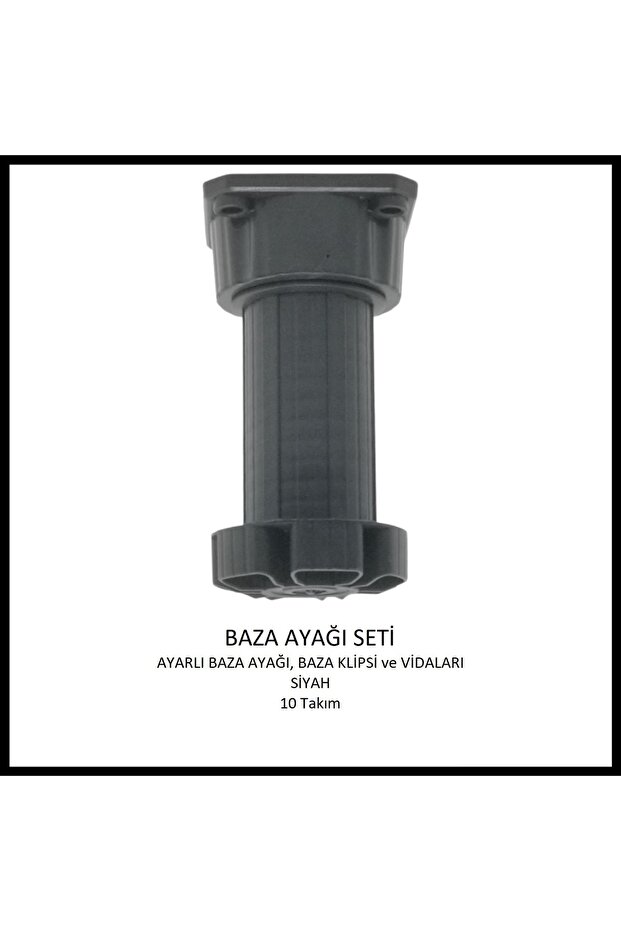 Bed Base Leg Set, 10 Cm, Black, 10 Sets - 2