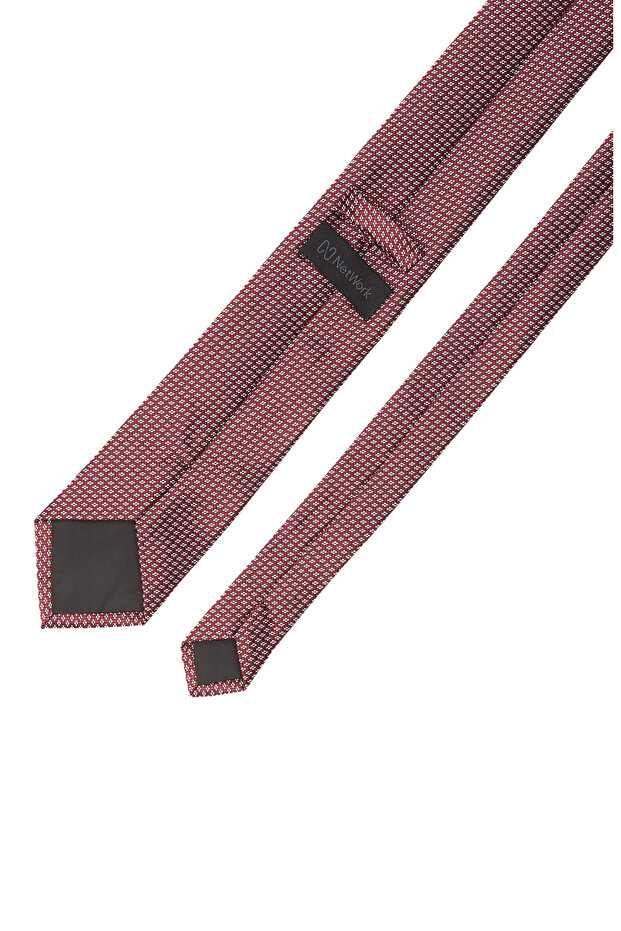 Bordo Desenli Kravat - 2