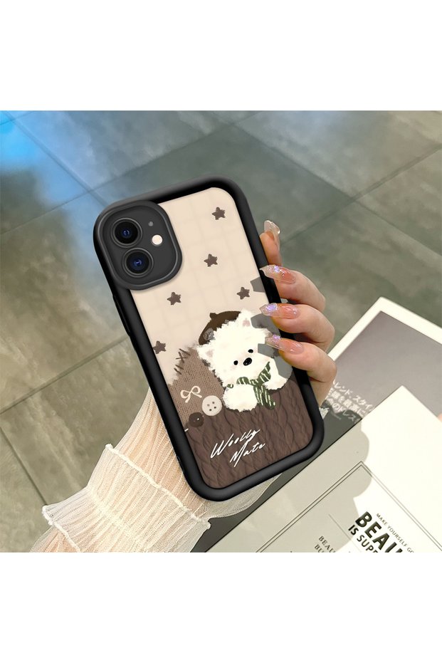 iPhone 11 Compatible, Cute Cat Pattern Silicone Phone Case.
