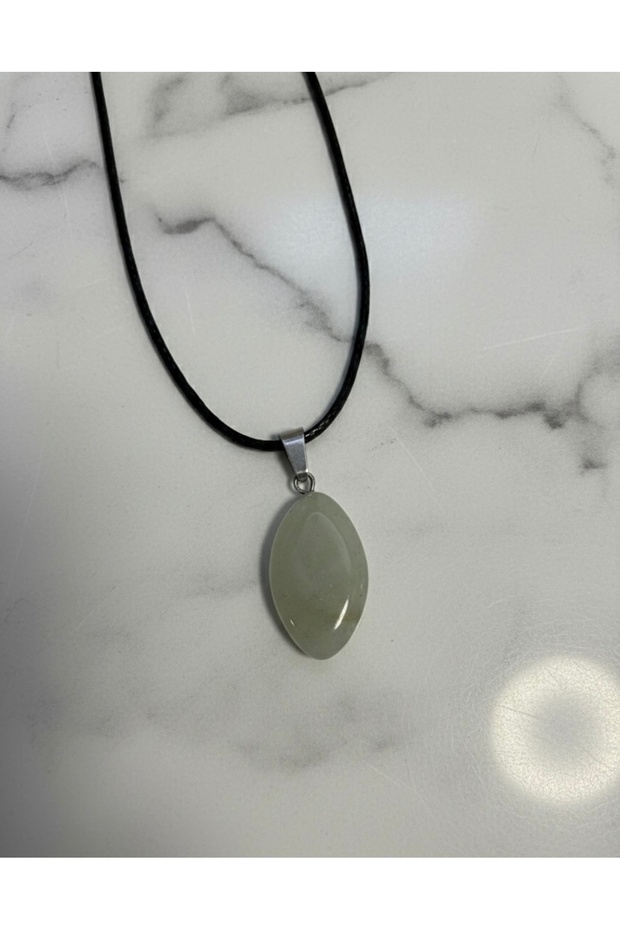 Aventurine Natural Stone Marquise Model Necklace