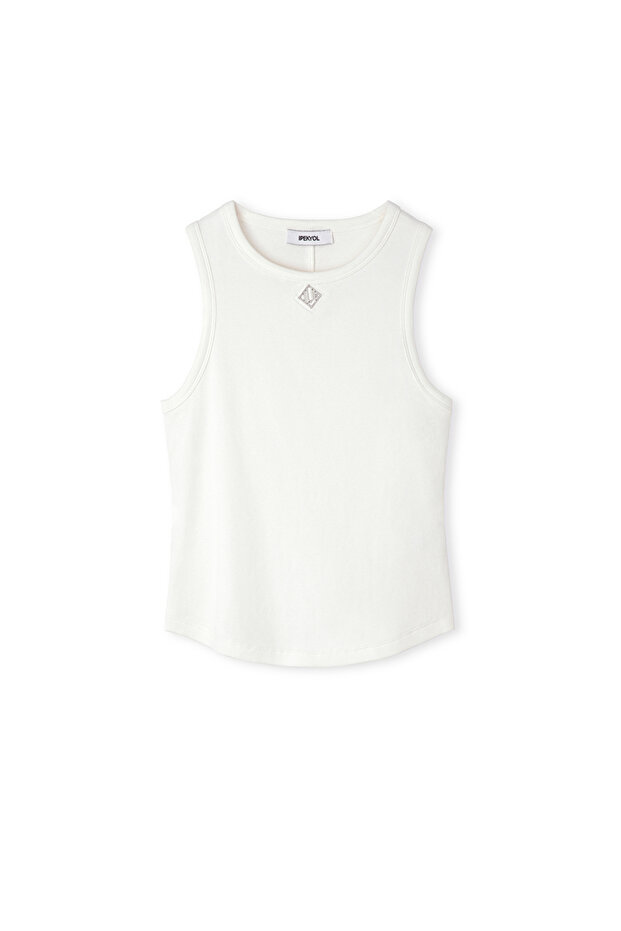 Monogram aksesuarlı tişört - 3