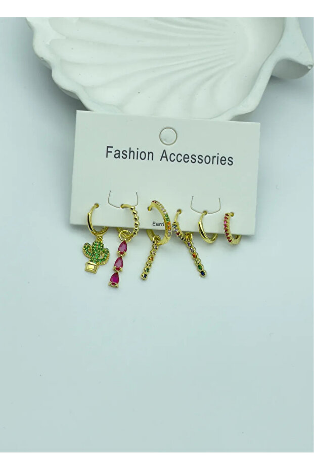 Vip Gold 6-Piece Earrings - 25-Vip111