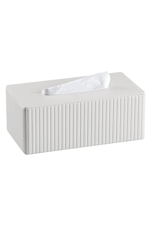 PU Leather Rectangle Tissue Box Holder for Bathroom Bedroom Living Room Office