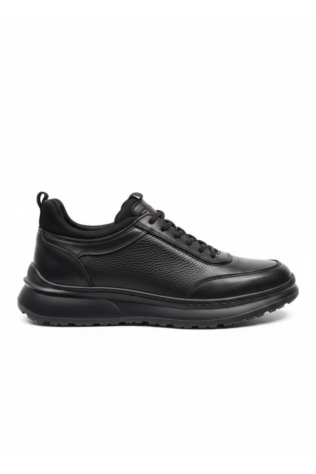 Rubber Tied Stretchy Wrinkled Leather Model Men's Genuine Leather Casual Shoes K3188-2230