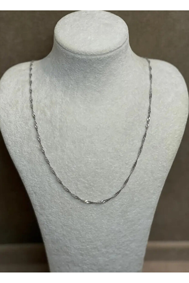 Steel silver chain necklace - 25znc18