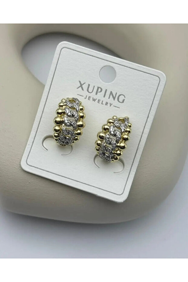Xuping Gold Mix Design Earrings - 25-Xpkp130
