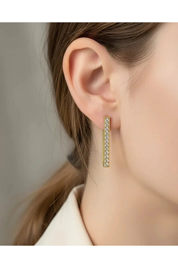 Xuping Gold Stone Design Earrings - 25-Xpkp279