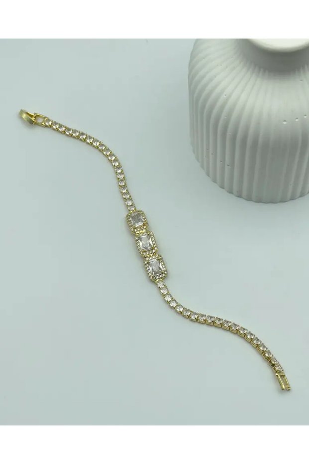 Xuping Ymz Rose Waterway Baguette Stone Bracelet - 25-Ymzb105
