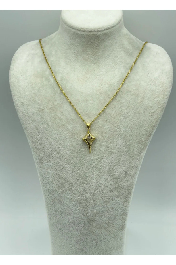 Steel Gold Design Necklace 25-Ctr270
