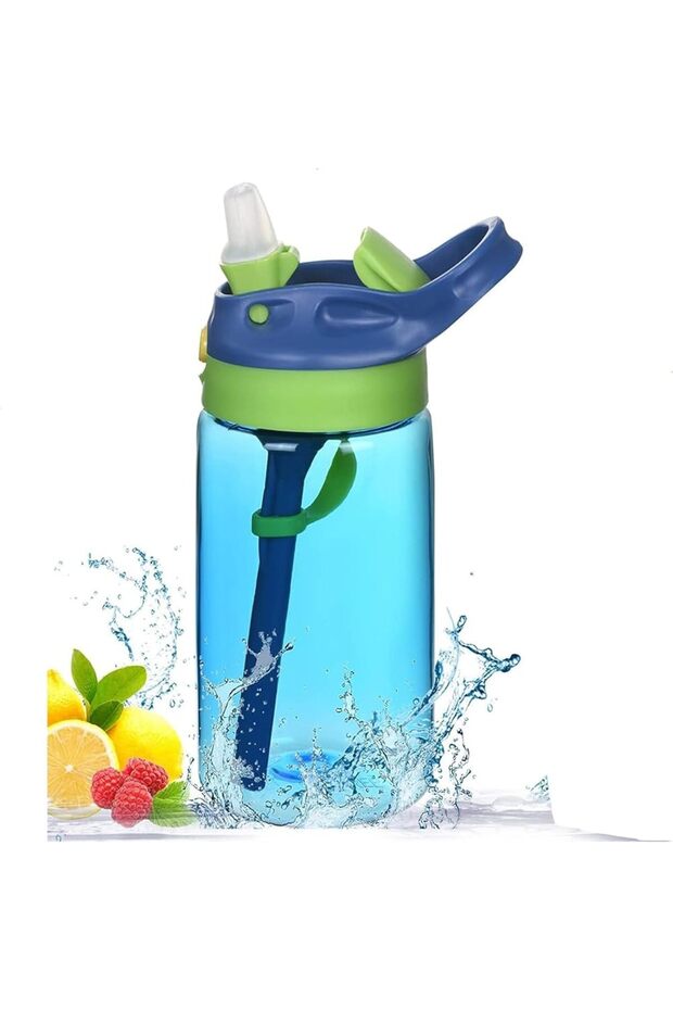 Kids Water Bottle with Straw, BPA-Free Leak-Proof Cool Gift for Children & Family