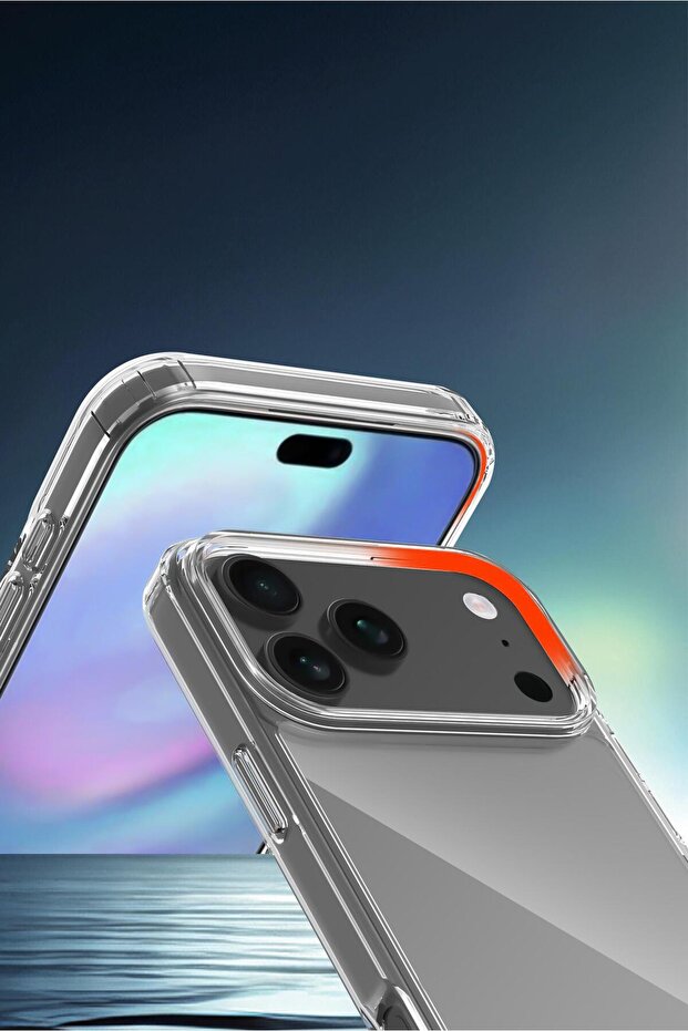 جراب حماية شفاف صلب لهاتف آيفون 17 برو TR-CC1002 - 5