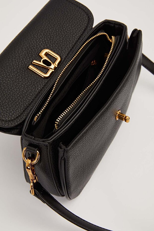 Black Lvd Lockable Shoulder Bag - 3