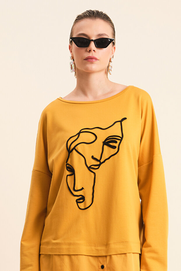 Yüz Baskılı Tunik - 3