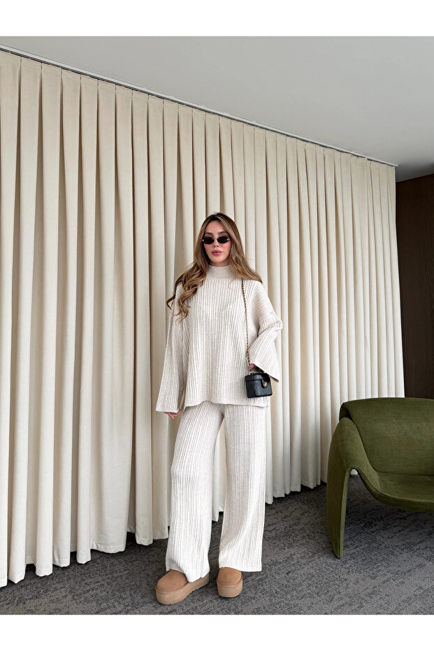 Stone Knitted Knitwear Set - 98078