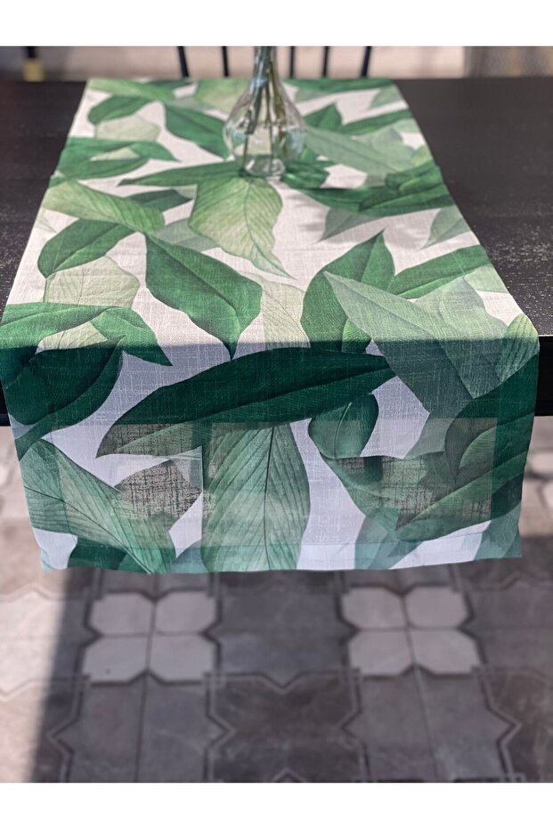 Printed Linen Effect Runner (45*135)