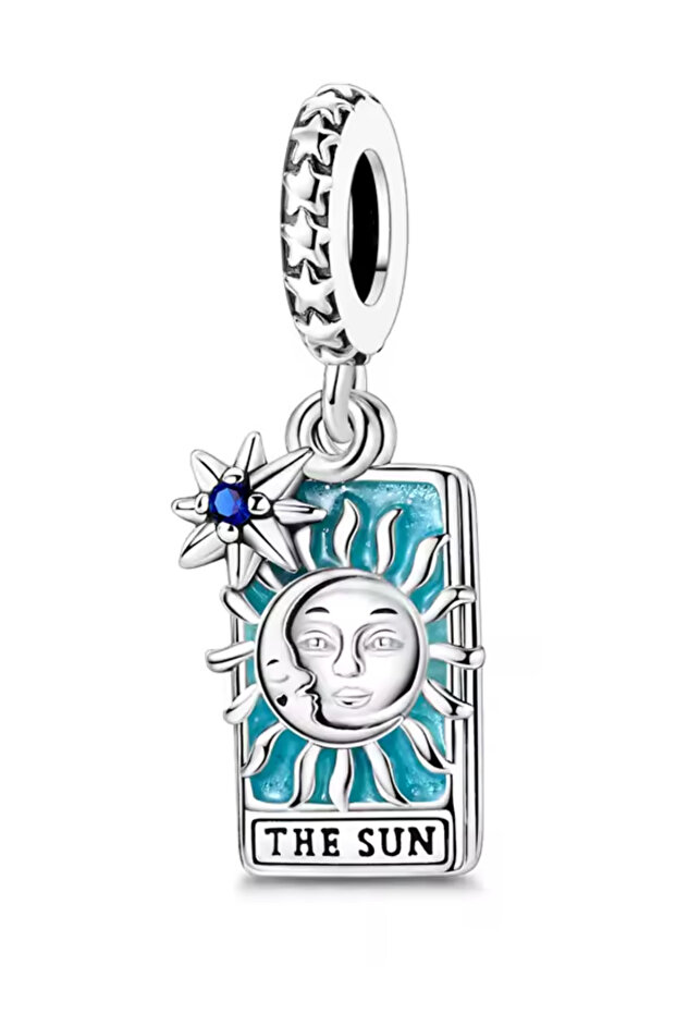 Sun Tarot Card Dangle Charm - 1
