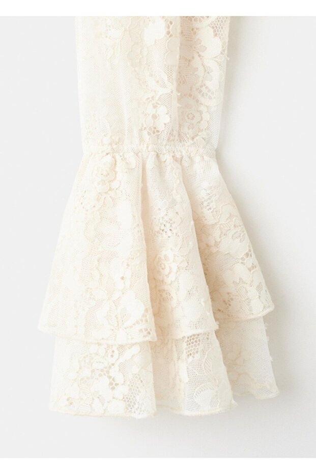 Fırfırlı işlemeli bluz - 6