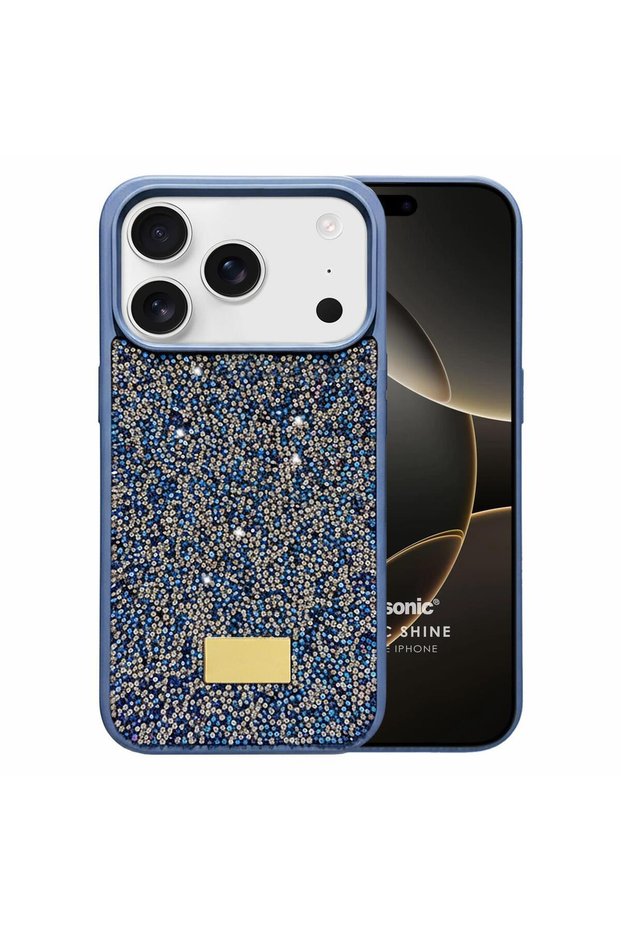 iPhone 17 Pro Case Cosmic Shine Navy Blue