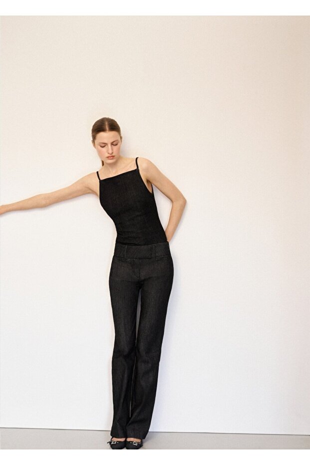 Vücuda oturan denim body - 2