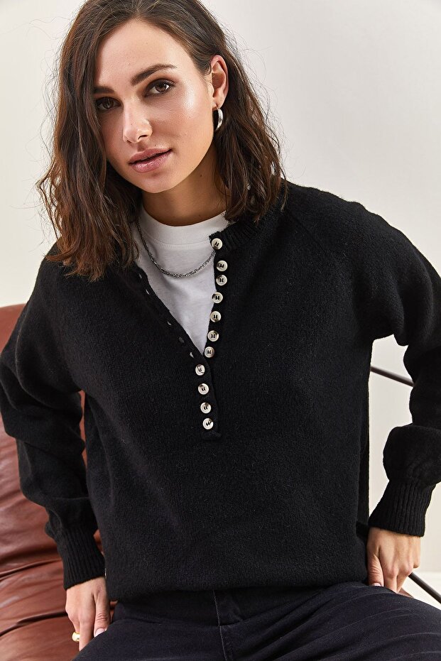 LUCCI Pulover Triko e Butonenca - 4