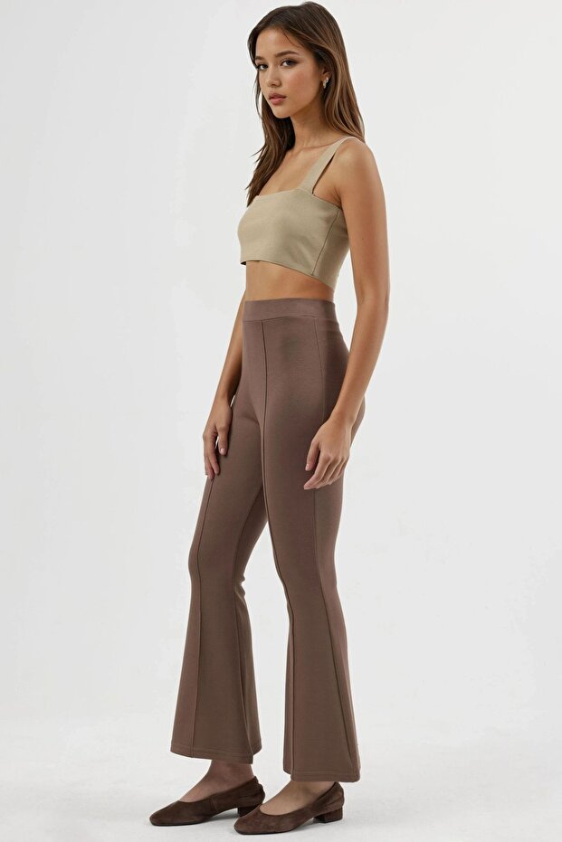 بنطلون مودال ذو ملمس واسع الأرجل - 2