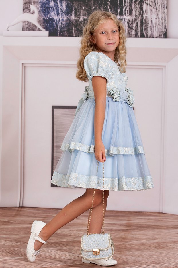 Girls' Tulle Dress with Bag