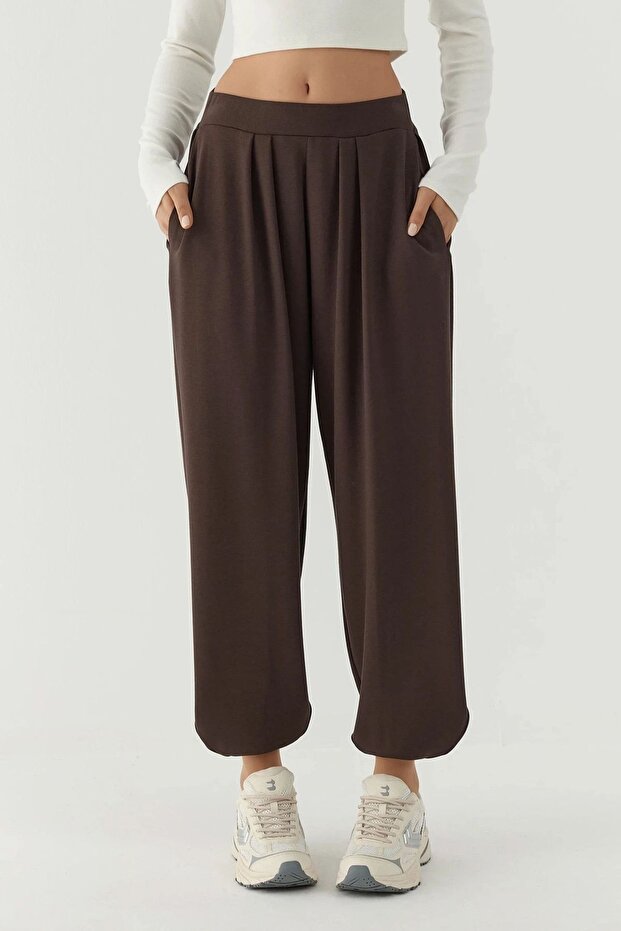 Modal Touch Shalwar Trousers with Pockets - 1
