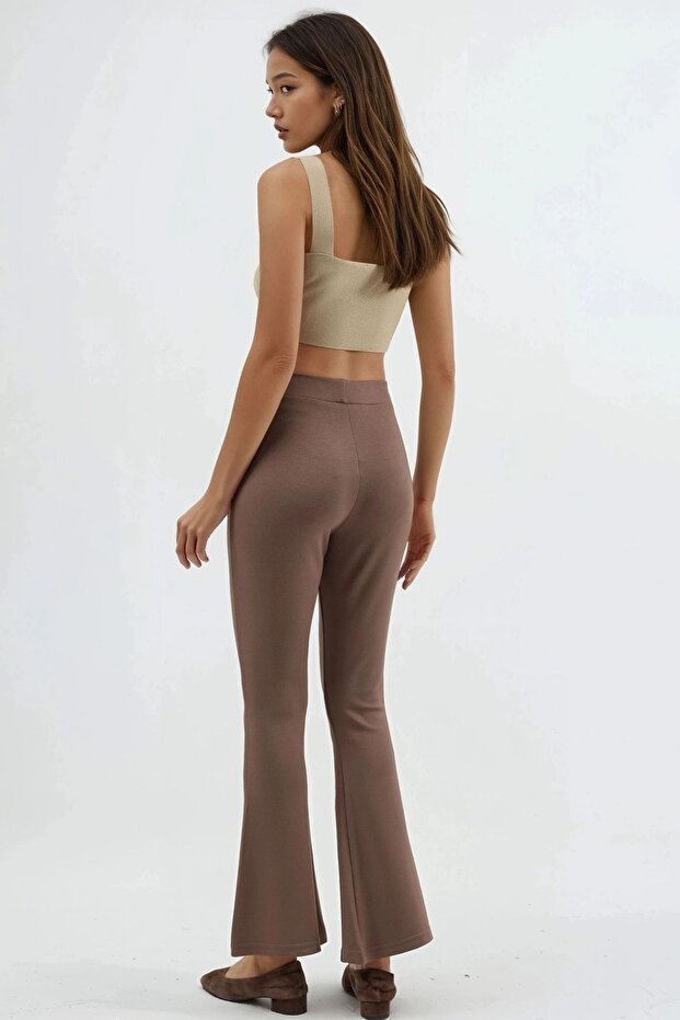 بنطلون مودال ذو ملمس واسع الأرجل - 3