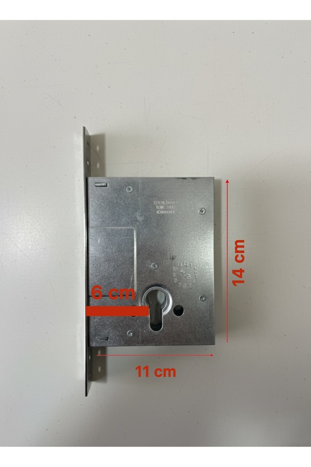 307-EM Monoblok 3 Milli Silindirli Barelli Çelik Kapı Kilidi Üst - 2